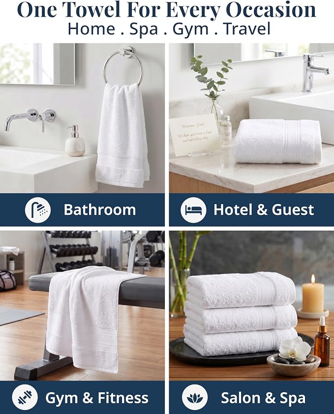 LANE LINEN Hand Towels for Bathroom 100% Cotton 4 Pack 16x28 - Image 5