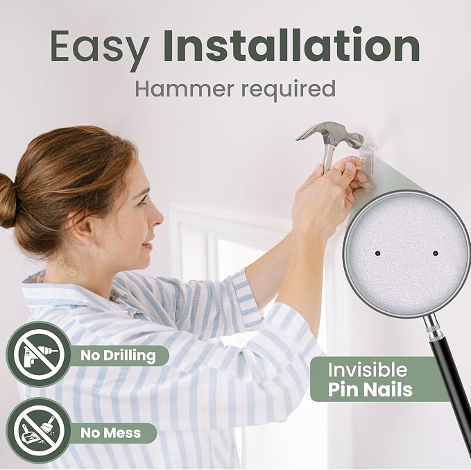 No Adhesive Heavy Duty Curtain Rod Holders - Image 6