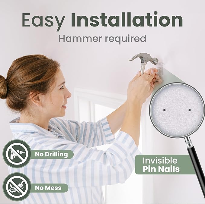 No Adhesive Heavy Duty Curtain Rod Holders - Image 6