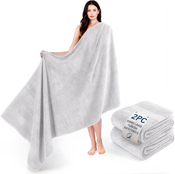 Cotton Paradise 100% Cotton Hand Towels, 2 Piece 35x70 Hand Bath Towels by UNITEDHOMETEXTILE