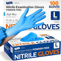 Medical Soft Max Nitrile Exam Gloves Powder-Free Disposable 100 Ct | Soft by Supmedic