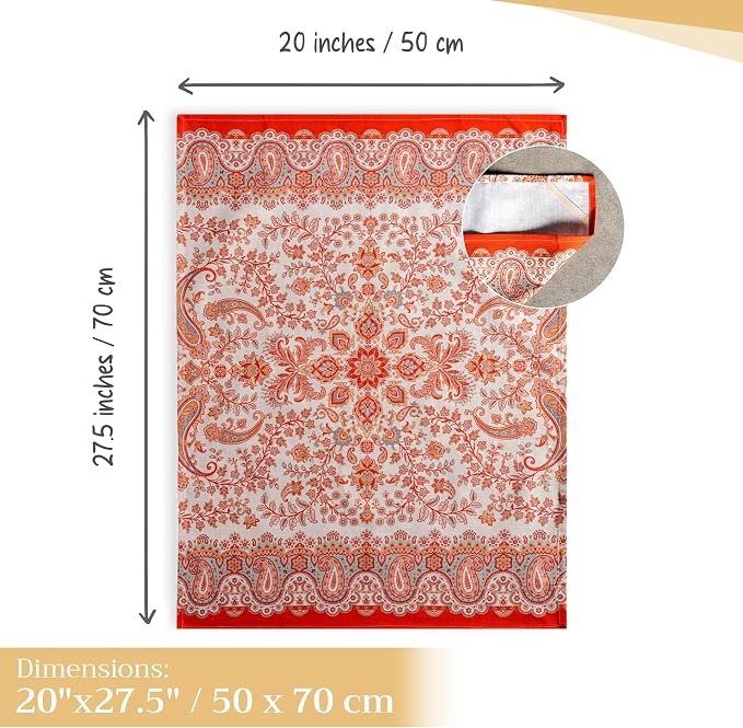 Maison d' Hermine Kitchen Towels Set of 3 Reusable 100% Cotton 27.50" x 20" - Image 4