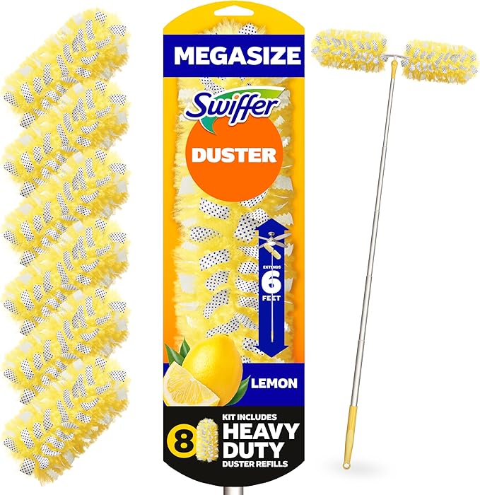 Swiffer Duster Kit with 6 ft Super Extendable Handle, Heavy Duty Starter Kit by Swiffer