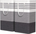 WOWBOX 2 Pack Laundry Baskets, Collapsible Dirty Clothes Laundry Hampers by WOWBOX