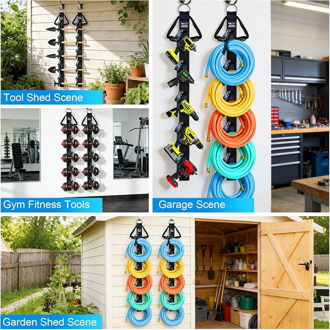 Adjustable Wall Mounted Extension Cord Organizer 2-Pack | Adjustable Vertical - Image 6