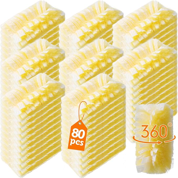 80 Count 360° Heavy Duty Duster Refills Compatible by Senowi