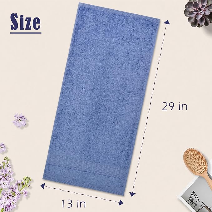 Cleanbear Hand Towels 6-Pack, Soft Cotton Hand Towels, 6 Colors, 13” x 13” | - Image 3