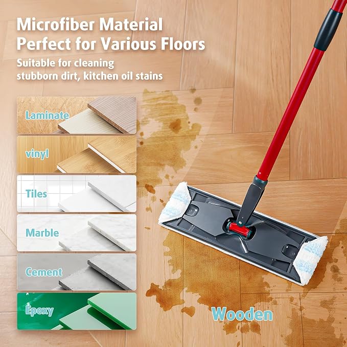 AIR U+ 8 Pack H2prO Mop Pads for O-Ceda H2prO Flat Mop System - Image 7