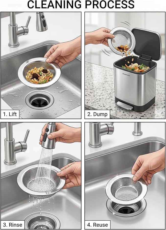 Kitchen Sink Strainer Stainless Steel - Image 5