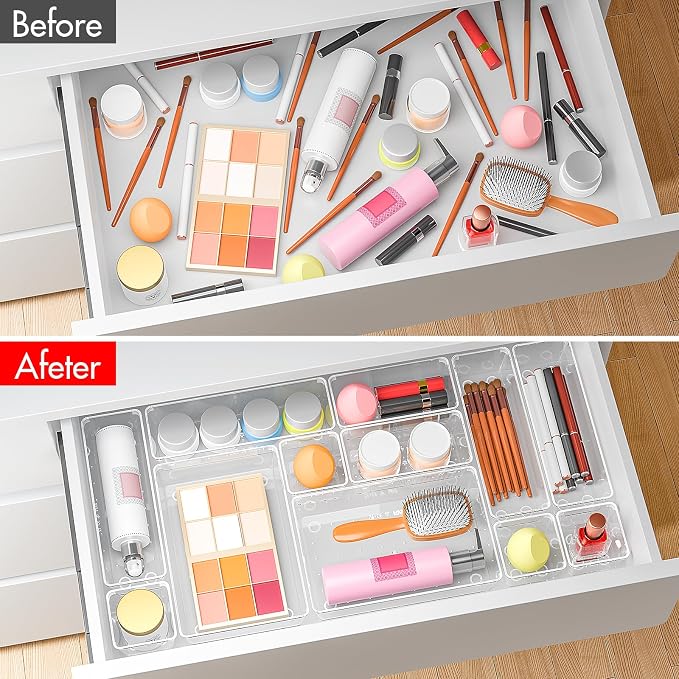 45P Makeup Desk Drawer Organizers Set - Image 5