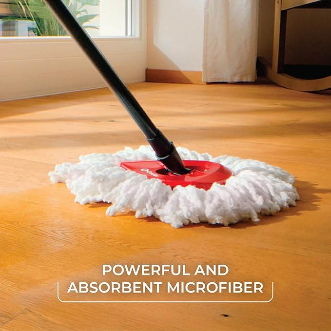 O-Cedar Easywring Microfiber Spin Mop & Bucket Floor Cleaning System - Image 8