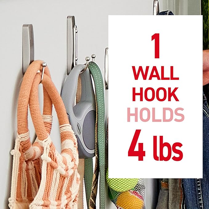 Command Large Bronze Double Hooks, 2 Hooks, 2 Strips | Damage-Free Wall Hooks - Image 4