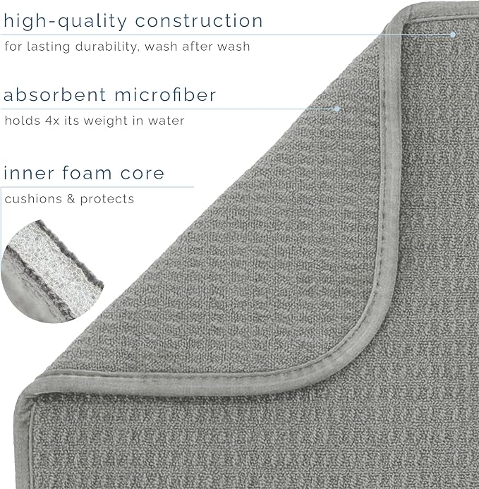 S&T INC. Dish Drying Mat, Kitchen Counter Mat - Image 3