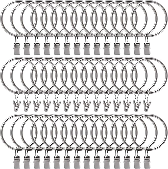 Lansian 44 Pack Curtain Rings by Lansian