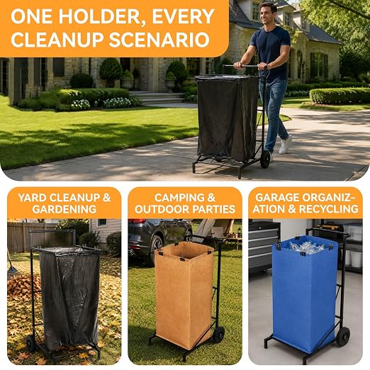Trash Bag Holder and Metal Leaf Bag Holder - Image 7