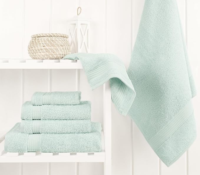 Cotton Paradise 6 Piece Towel Set, 100% Cotton Soft Absorbent Turkish Towels - Image 3