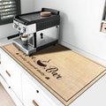 CooRug Fashion Coffee Mat, Dish Drying Mat 17" x 32" Beige | Hide Stain by CooRug