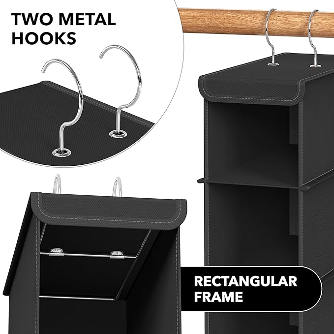 Simple Houseware 10 Shelves Closet Hanging Shoe Organizer, Holds Up to 20 lbs - Image 5