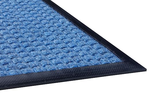 Guardian WaterGuard Indoor/Outdoor Wiper Scraper Floor Mat, Rubber/Nylon, 3'x4', Blue