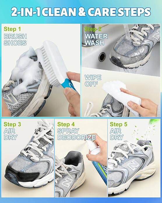 Jevvu Shoe Cleaner, Sneaker Cleaner Foam - Image 6