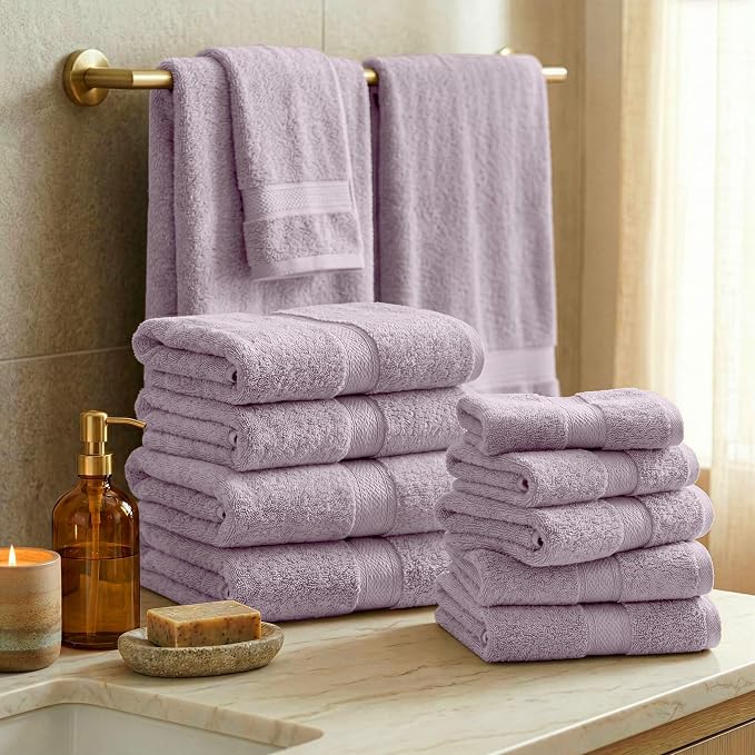 SUPERIOR Egyptian Cotton Ultra Plush & Absorbent, 12 Piece Set - Image 2