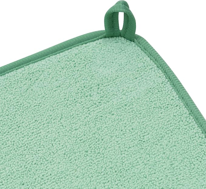 FRESHMINT Dish Drying Mats 2 Pack, Light Green | Quick Dry, Ultra Absorbent - Image 6
