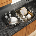 Gold Dish Drying Rack Over Sink by MAJALiS