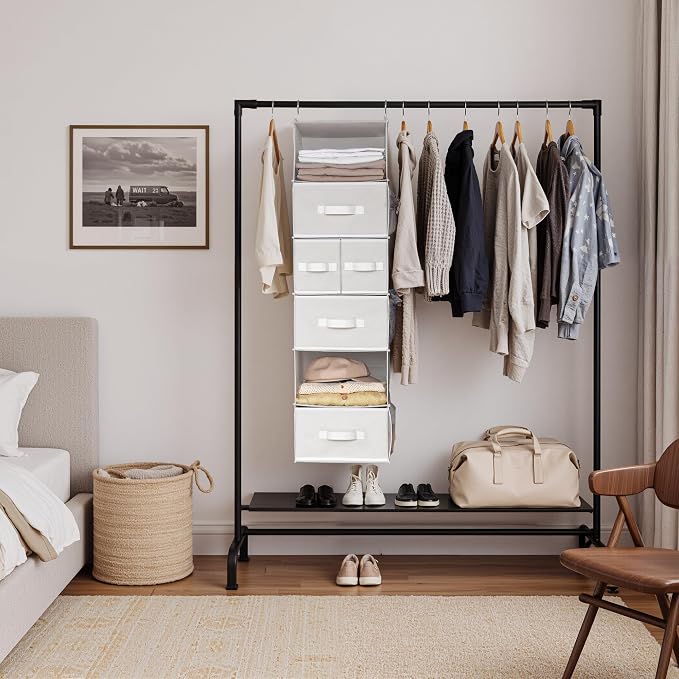 GRANNY SAYS Hanging Closet Organizer, 5 Drawers, 6 Shelves, 6 Pockets | Hanging - Image 2