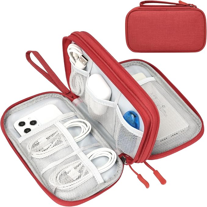FYY Electronic Organizer, Travel Tech Pouch Bag, Waterproof, Double Layers by FYY