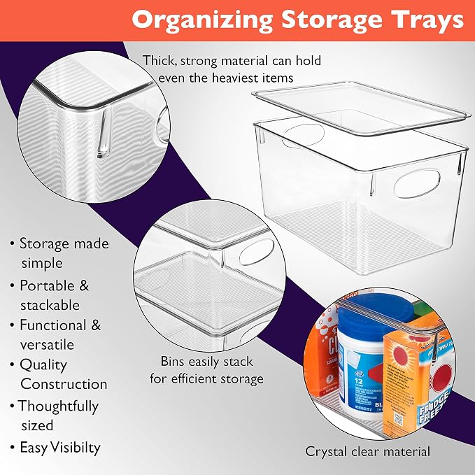 CLEARSPACE Plastic Storage Bins - Image 4