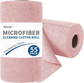 55 Pack Microfiber Cleaning Cloth Roll, Tear Away Reusable Towels, Ultra by Vnoss
