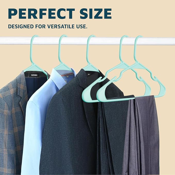Lifemaster Plastic Clothes Hangers – Heavy Duty Hanger Set, - Image 10