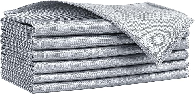 HOMEXCEL Glass Cleaning Cloths 6PK, Streak Free Towel by HOMEXCEL