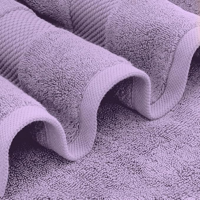 White Classic Luxury Bath Towel Set of 8 Pieces - Image 3