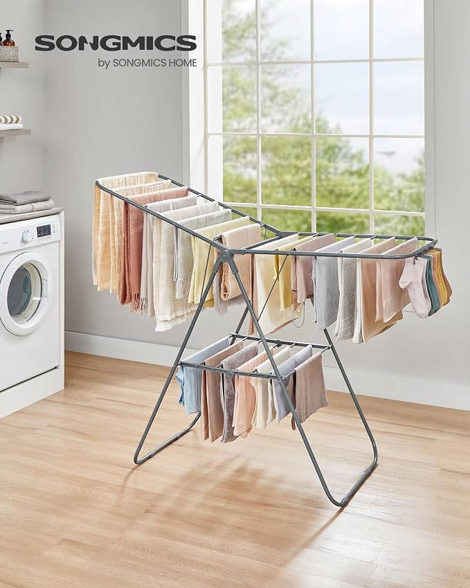 SONGMICS Clothes Drying Rack, - Image 2