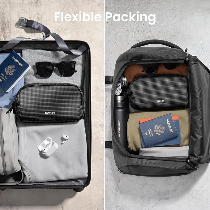 tomtoc Electronic Organizer Travel Case Performance, Dual Compartment Bag | - Image 6