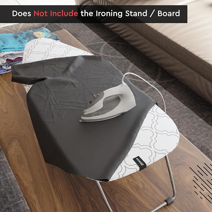 Encasa XO Ironing Board Cover and Pad, Thick Felt 28"x12" - Image 4