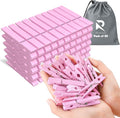 50 Pack Colored Clothes Pins Wooden by RIVEDA