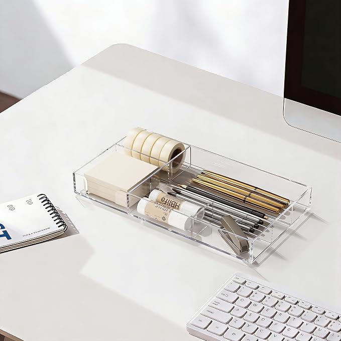 HBlife Acrylic Desk Drawer Organizer Tray - Image 5