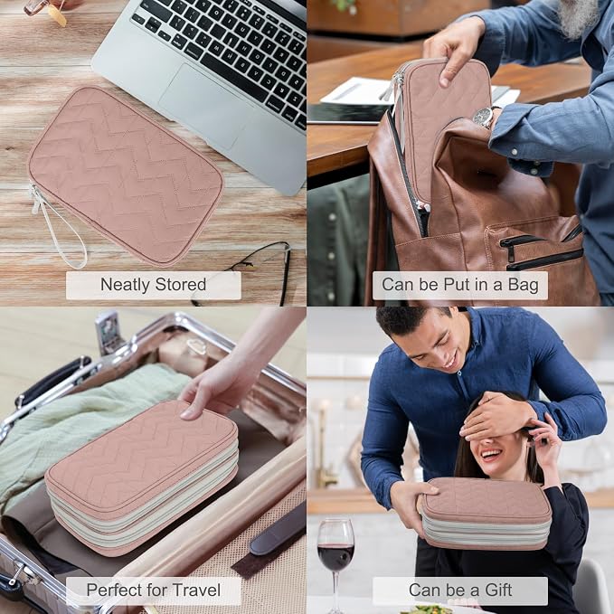 FYY Electronic Organizer, Travel Tech Pouch Bag, Waterproof, Double Layers - Image 7