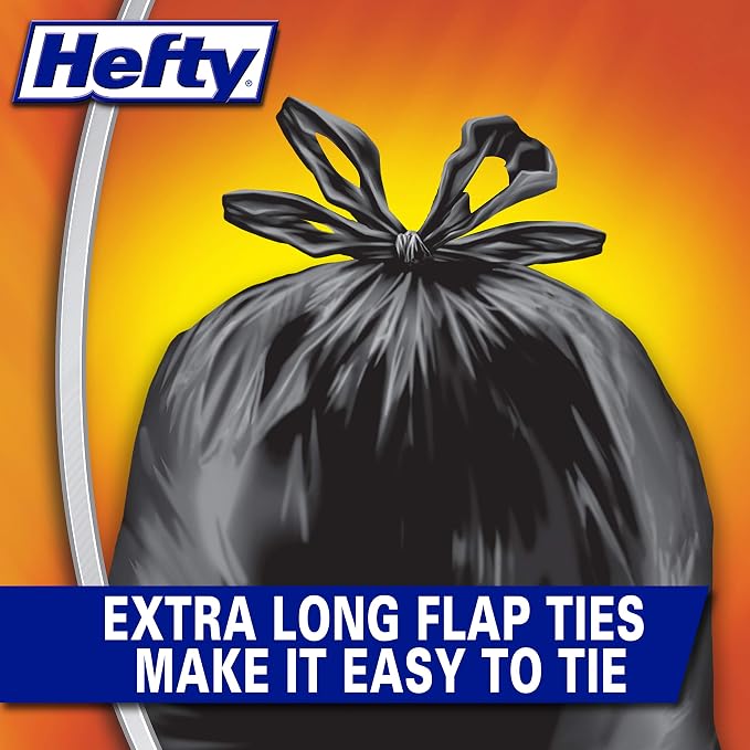 Hefty Load and Carry Contractor 42 Gallon Trash Bags, 3.0 Mil, 26ct | Extra - Image 4