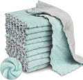Bessrung 20 Pack Kitchen Dish Cloths Absorbent Microfiber Cleaning Cloth by Bessrung