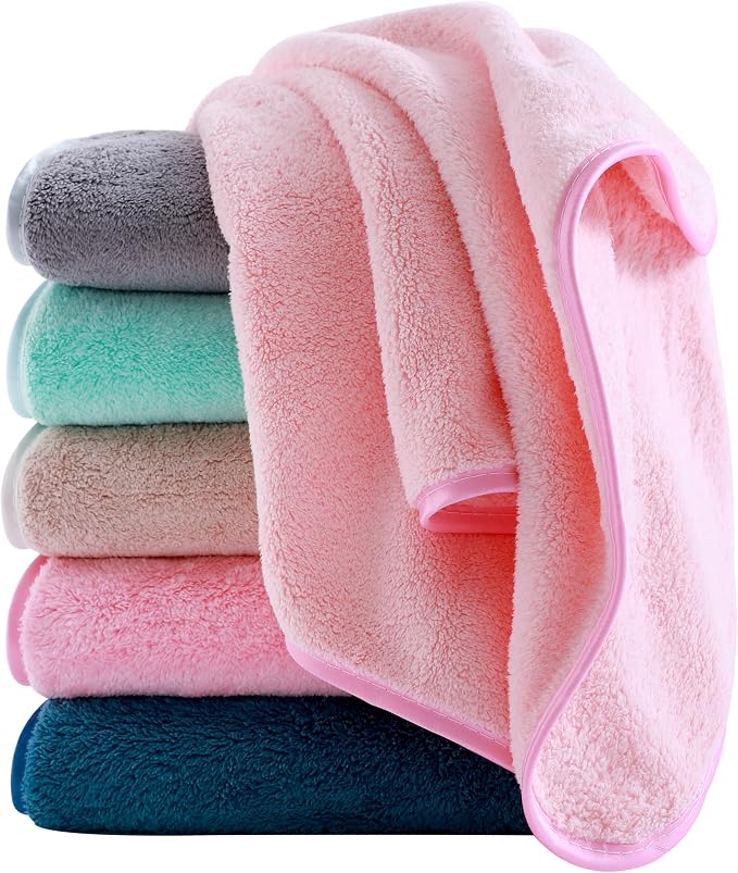 Cosy Family 6 Pack Ultra Soft Microfiber Absorbent Hand Towel, Silk Hemming by Cosy+Family