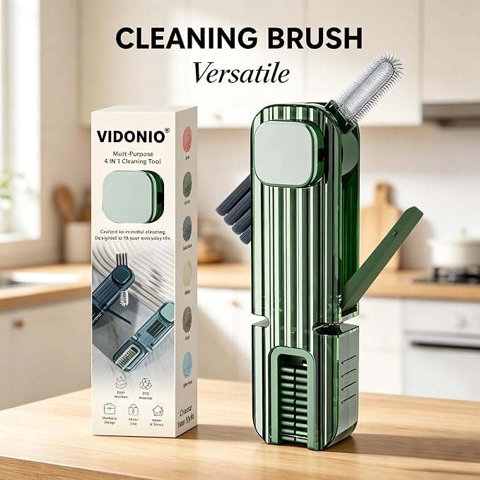 VIDONIO 4 in 1 Cup Lid Gap Cleaning Brush - Image 9