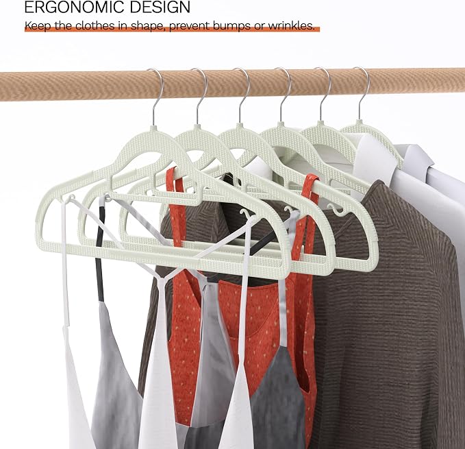 60 Pack Thin Space Saving Hangers, Slim Clothes Hangers - Image 6