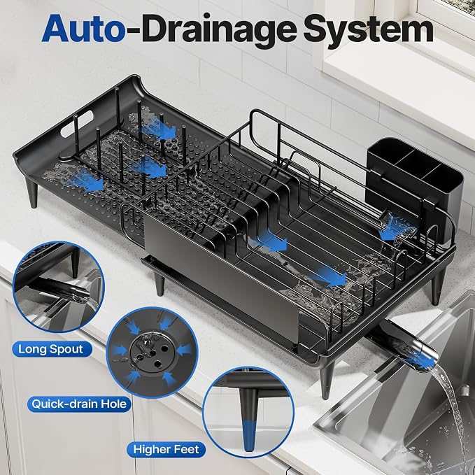 Urackify Expandable Dish Drying Rack - Image 7