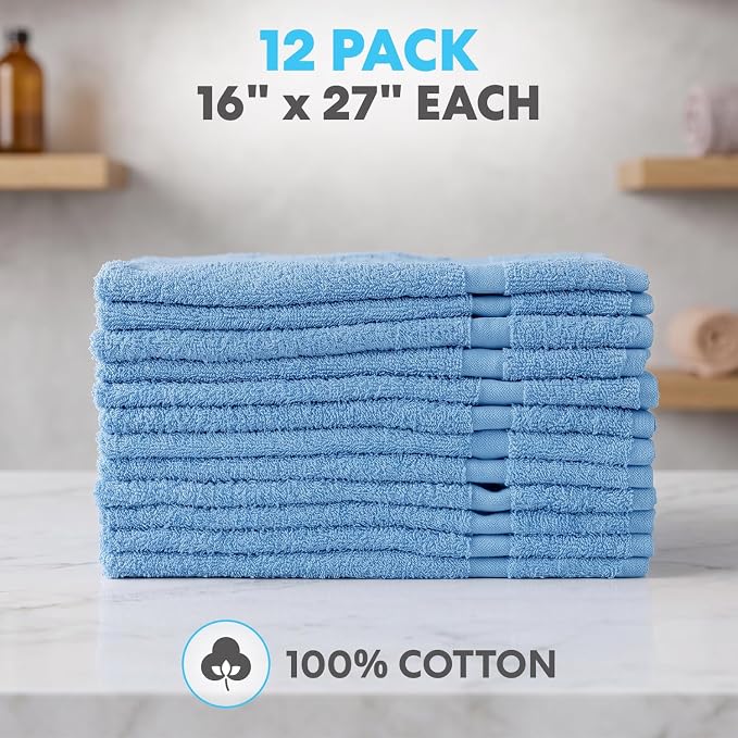 Simpli-Magic Cotton Hand Towels 16"x27" – Soft Towels - Image 6