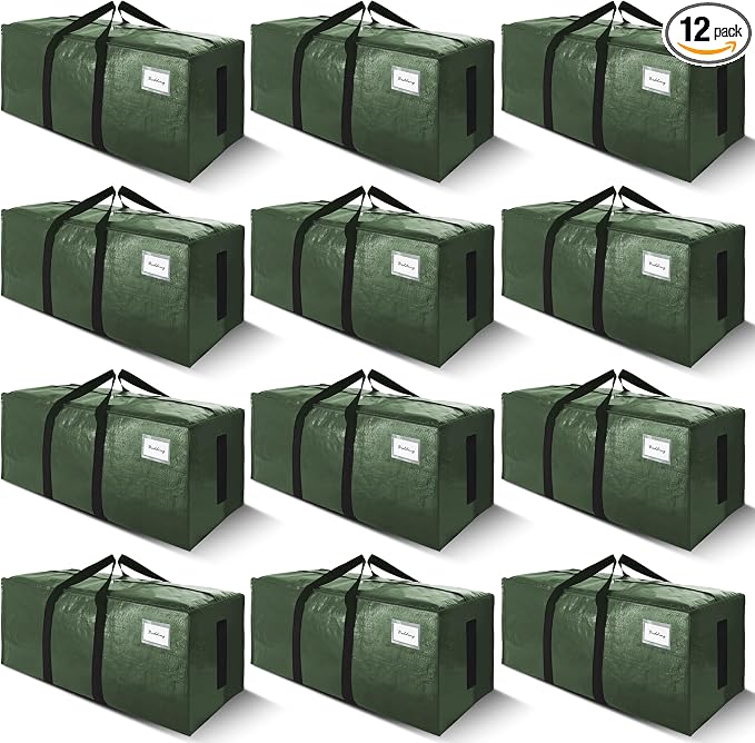 SWEET DOLPHIN 12 Pack 200LB Heavy-Duty Moving Bags by SWEET+DOLPHIN