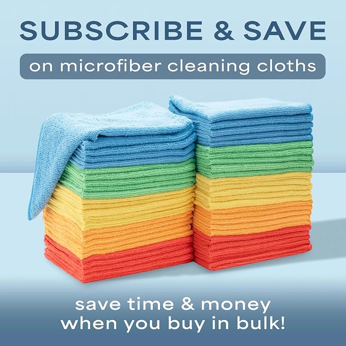 S&T INC. Microfiber Cleaning Cloth, 50 Pack, 11.5" x 11.5" - Image 9