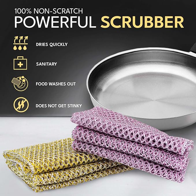 Non-Scratch Dish Scrubbers — Outlasts 7+ Sponges, Stays Odor-Free | Replace - Image 3
